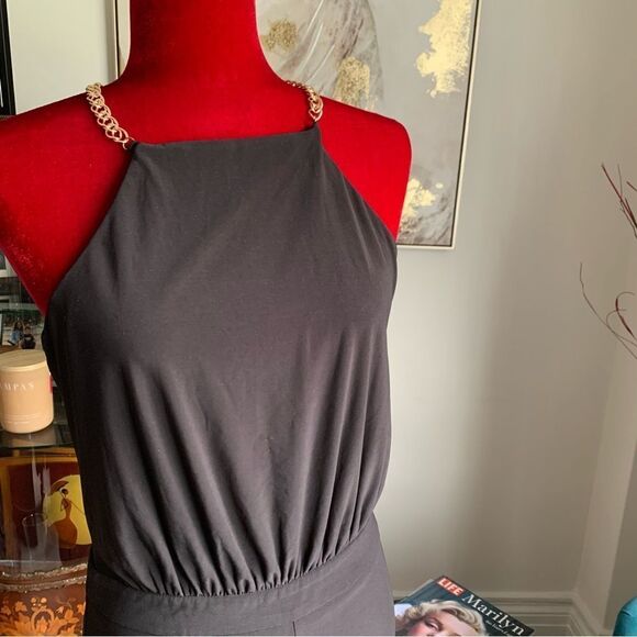 LAUNDRY BY SHELLI SEGAL BLACK JUMPSUIT - Picture 5 of 10